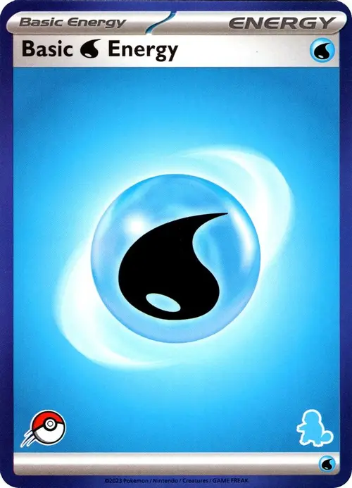 Basic Water Energy (Blue Border) card art