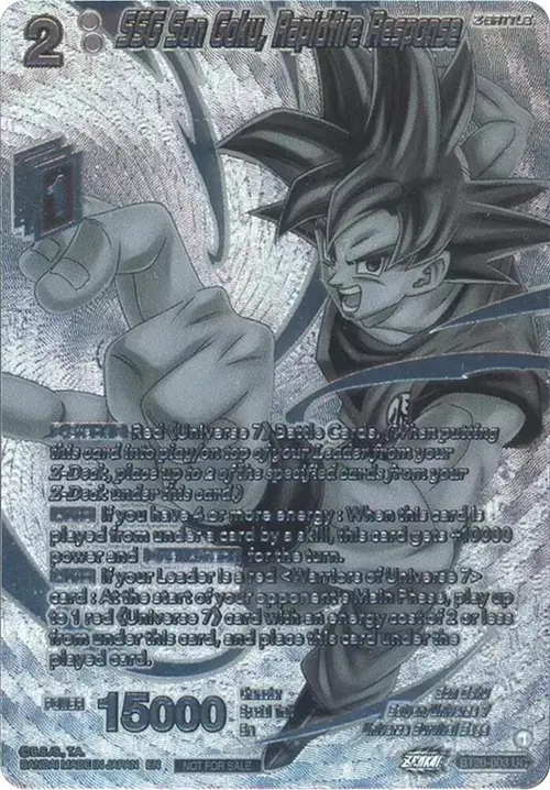 SSG Son Goku, Rapidfire Response (2023 Offline Regionals Silver Print) card art