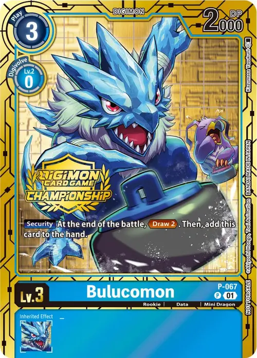 Bulucomon - P-067 (Championship 2023 Gold Card Set) card art