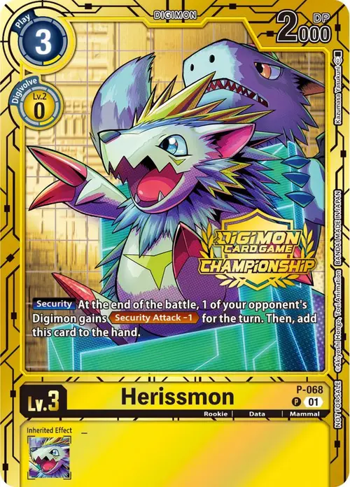Herissmon - P-068 (Championship 2023 Gold Card Set) card art