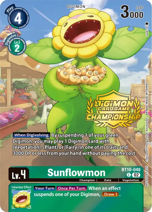 Sunflowmon (Championship 2023 Tamers Pack) card art