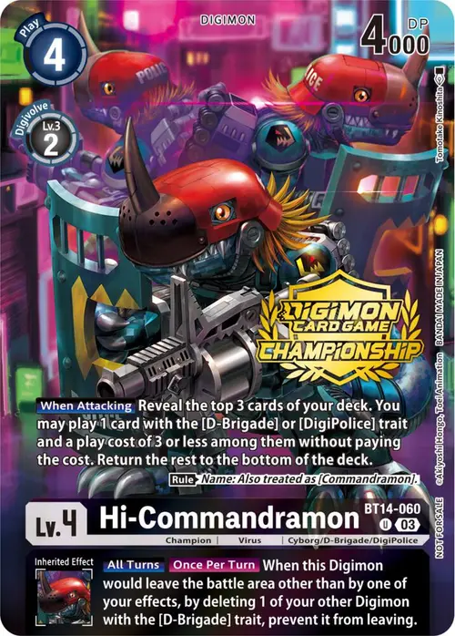 Hi-Commandramon (Championship 2023 Tamers Pack) card art