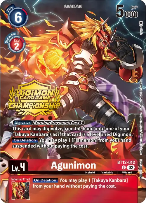 Agunimon (Championship 2023 Tamers Pack) card art
