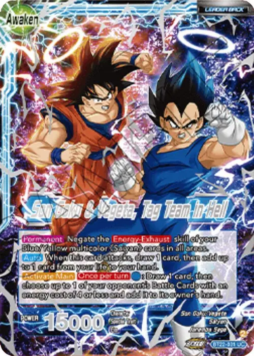 Son Goku // Son Goku & Vegeta, Tag Team in Hell (2023 Championship Finals) card art