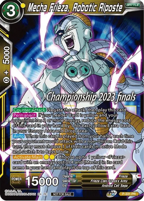 Mecha Frieza, Robotic Riposte (2023 Championship Finals Celebration Pack) card art