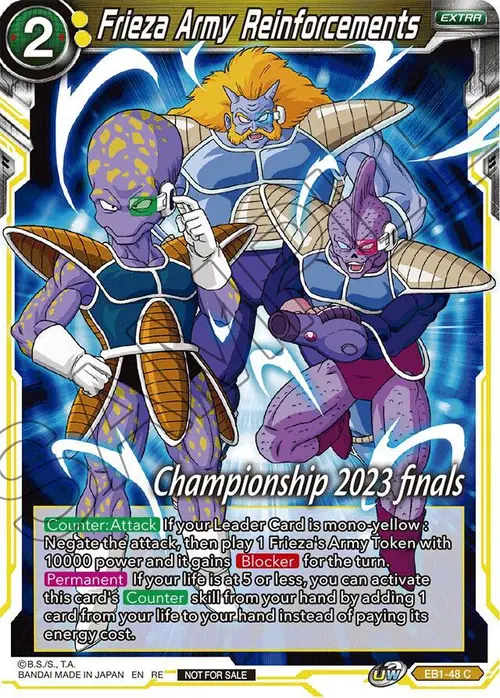 Frieza Army Reinforcements (2023 Championship Finals Celebration Pack) card art