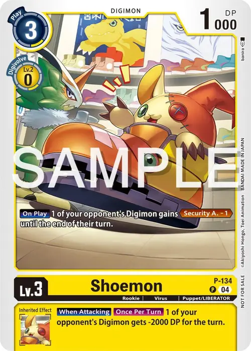 Shoemon (Digimon Liberator Promotion Pack) card art