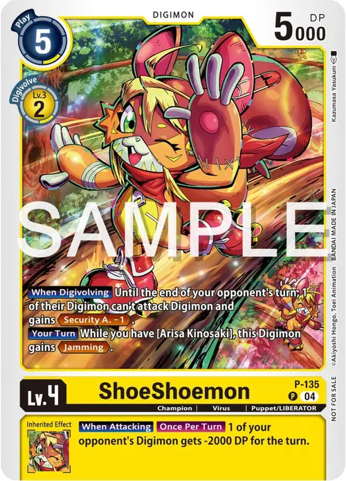 ShoeShoemon (Digimon Liberator Promotion Pack) card art