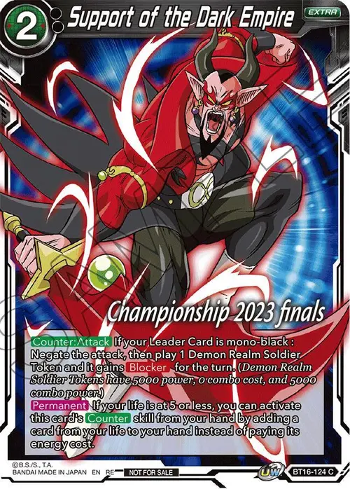 Support of the Dark Empire (2023 Championship Finals Celebration Pack) card art