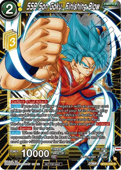 SSB Son Goku, Finishing Blow (2023 Championship Finals Zenkai Premium Pack) card art