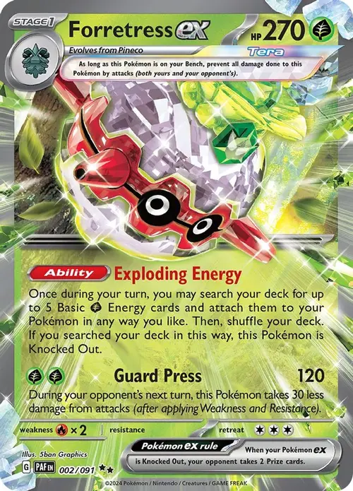 Forretress ex - 002/091 card art