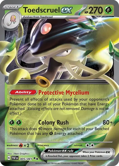 Toedscruel ex - 005/091 card art
