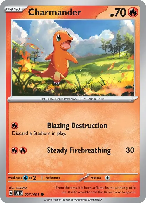 Charmander - 007/091 card art