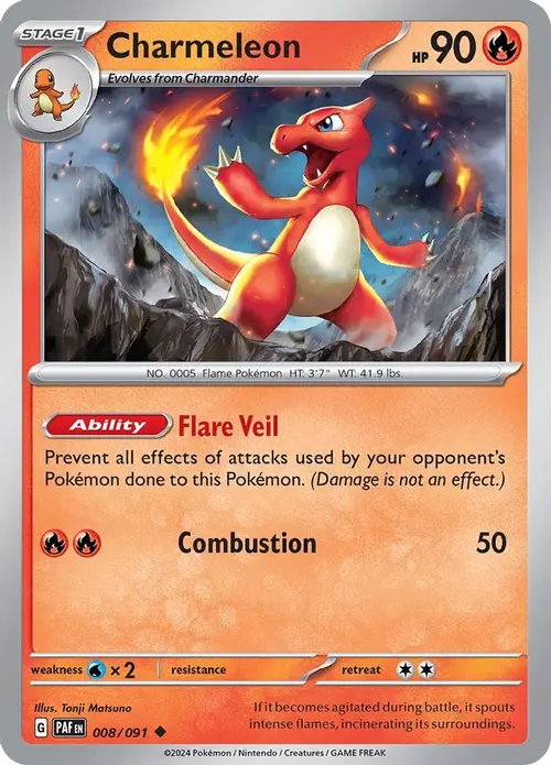 Charmeleon - 008/091 card art