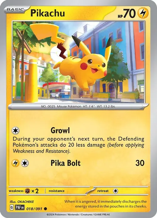Pikachu - 018/091 card art