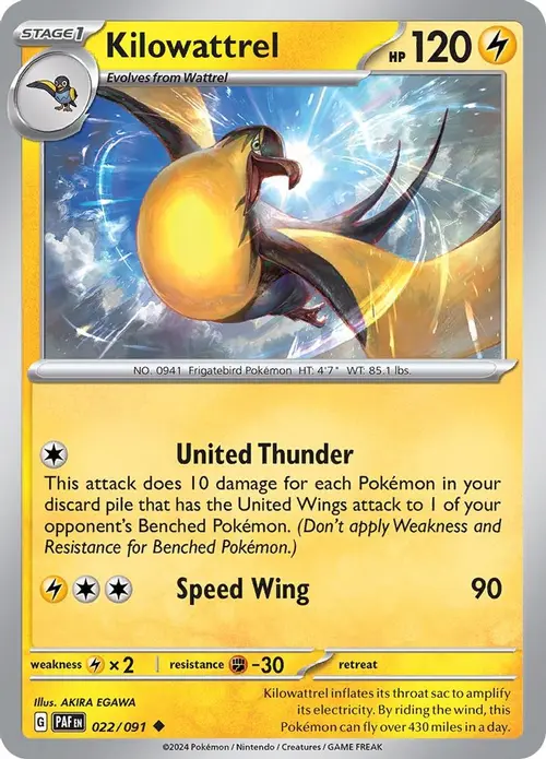 Kilowattrel - 022/091 card art