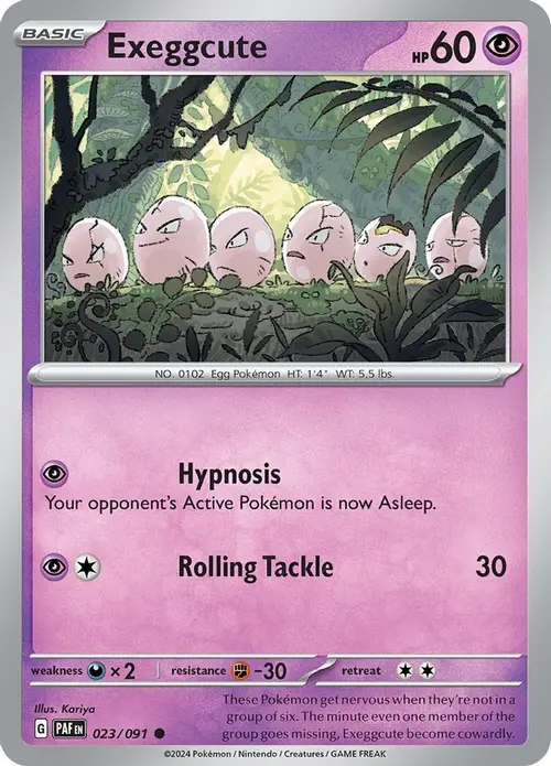 Exeggcute card art