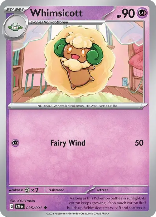 Whimsicott card art