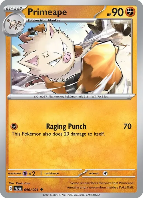 Primeape - 046/091 card art
