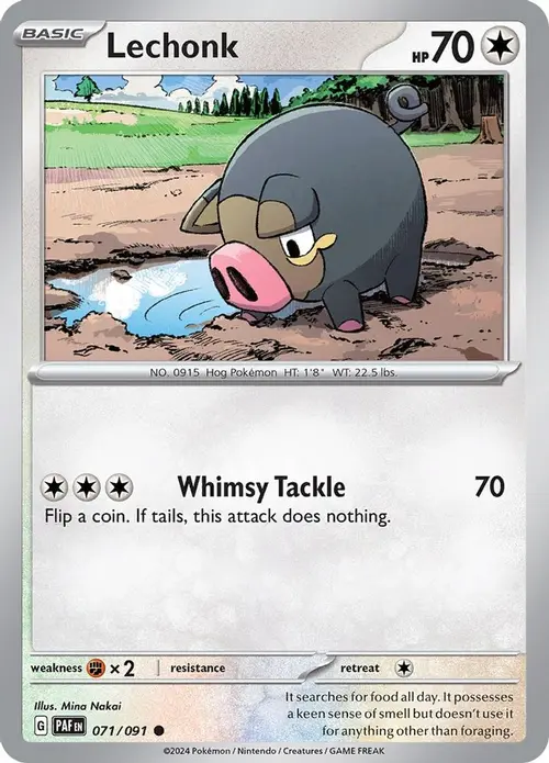 Lechonk - 071/091 card art