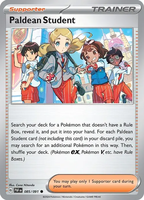 Paldean Student - 085/091 card art