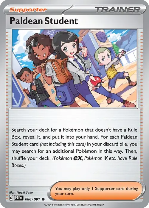 Paldean Student - 086/091 card art