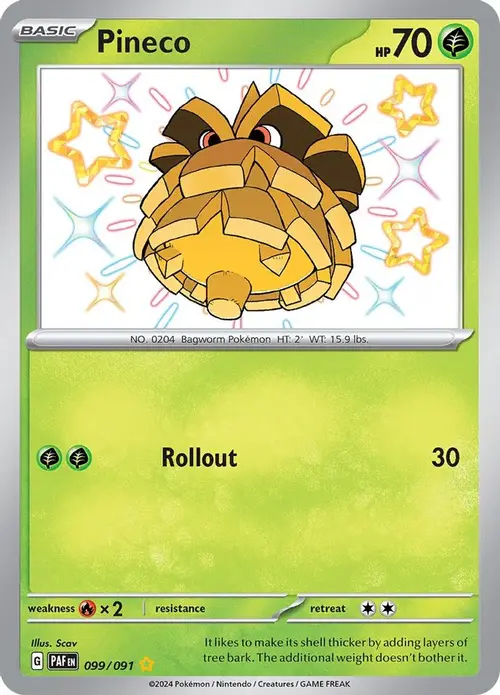 Pineco - 099/091 card art