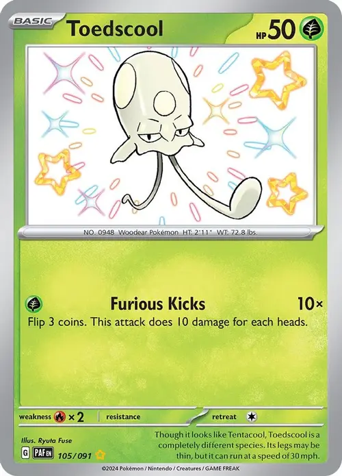 Toedscool - 105/091 card art
