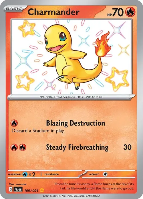 Charmander - 109/091 card art