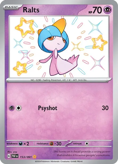 Ralts - 153/091 card art