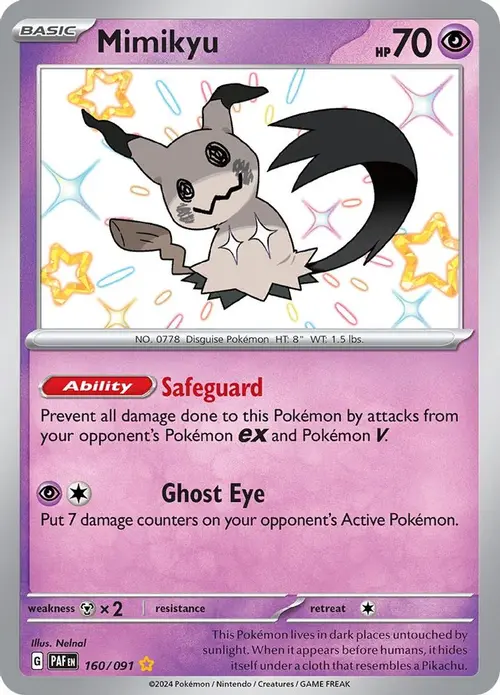 Mimikyu -160/091 card art