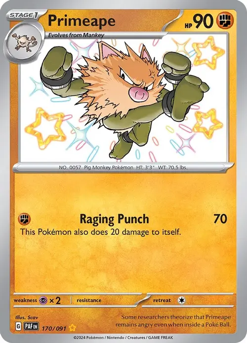 Primeape - 170/091 card art