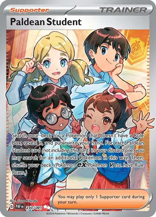 Paldean Student - 230/091 card art