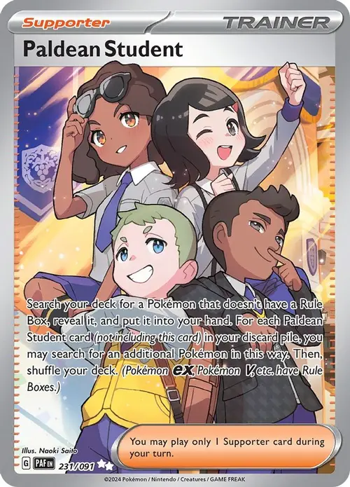 Paldean Student - 231/091 card art