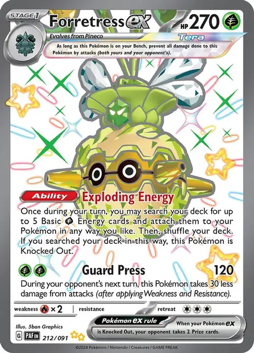 Forretress ex - 212/091 card art