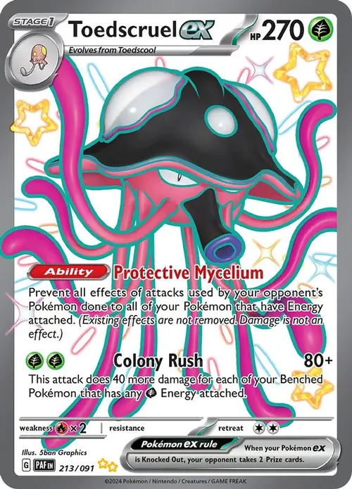 Toedscruel ex - 213/091 card art