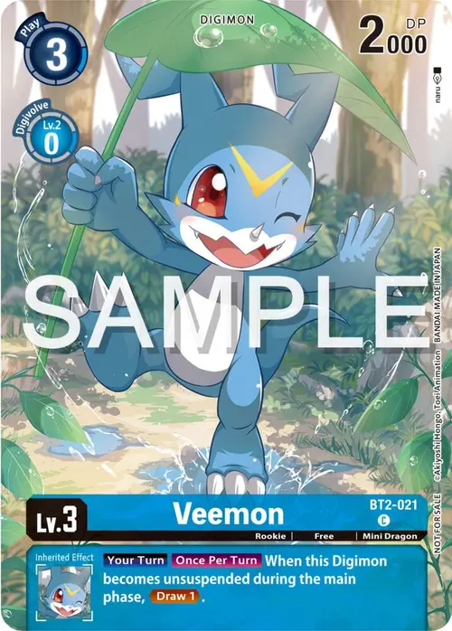 Veemon - BT2-021 (Digimon Illustration Competition Pack 2023) card art