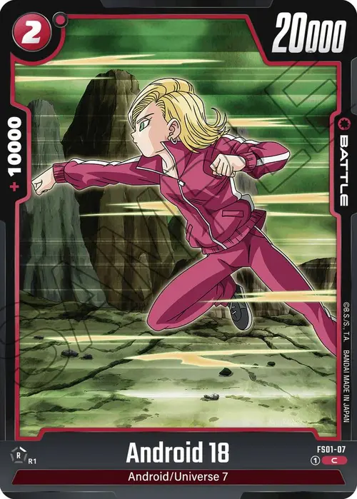 Android 18 card art