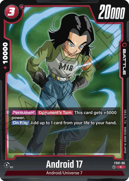 Android 17 card art