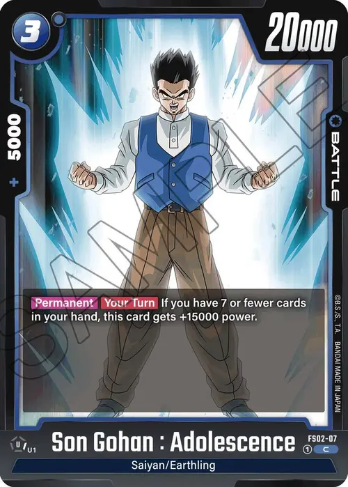 Son Gohan : Adolescence card art