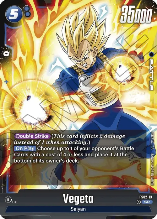 Vegeta card art