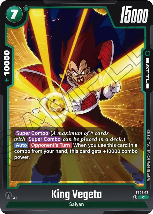 King Vegeta card art