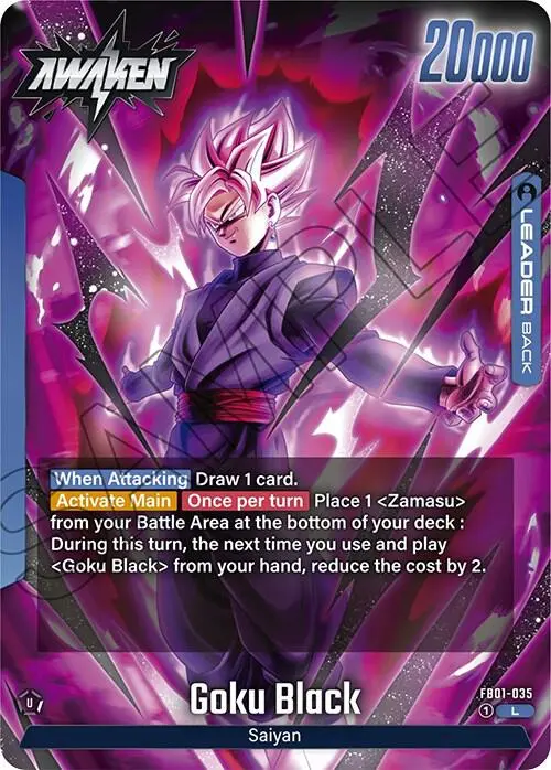 Goku Black card art