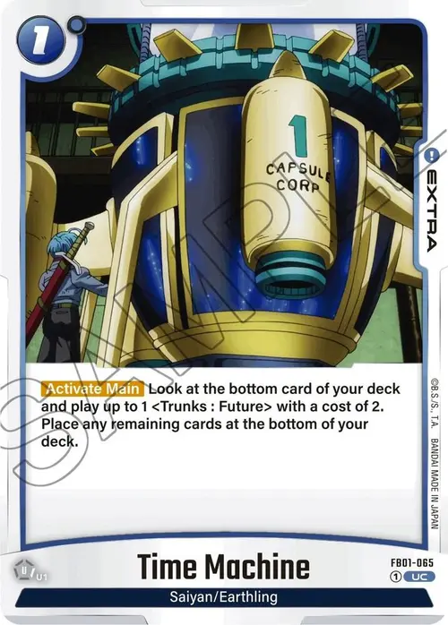 Time Machine card art