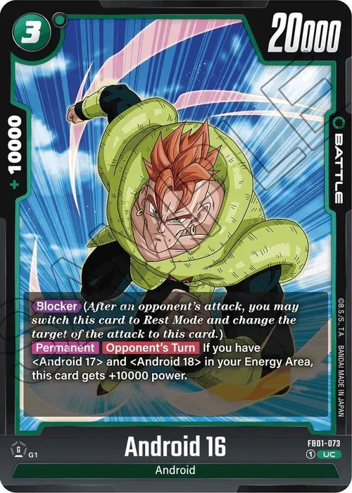 Android 16 card art