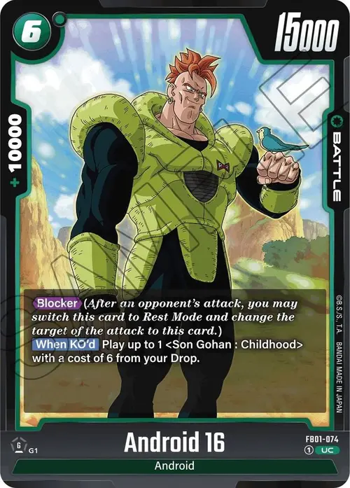 Android 16 card art