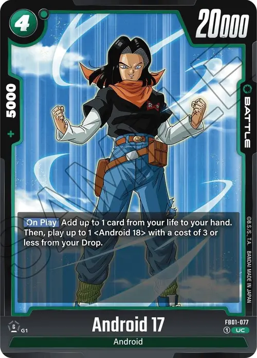 Android 17 card art
