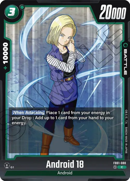 Android 18 card art