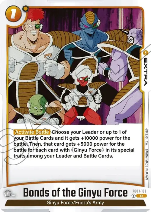 Bonds of the Ginyu Force card art