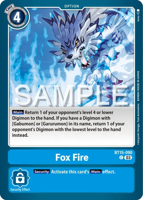 Fox Fire card art